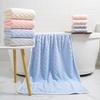 New Cloud Grid Coral Fleece Hemming Towel, Thickened Face Towel Dry Hair Towel Cloud Fleece