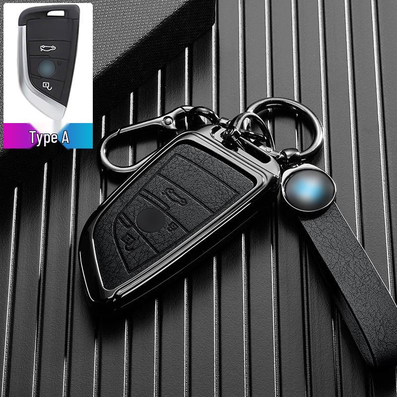 BMW Car Key Case for 7 Series, 5 Series, 3 Series, X1, X2, X3, X5, X6, and 530Li.
