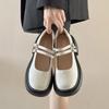 Fashion Comemore Thick Bottom Mary Jane Shoes Spring and Autumn New Thick Heel College British Style Pumps High Heeled Jk Women's Shoes
