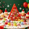 Christmas Party Favors for Students Advent Calendar 24 Day Countdown Box with Mystery Figures Interactive Games Friends Festive Holiday Decor