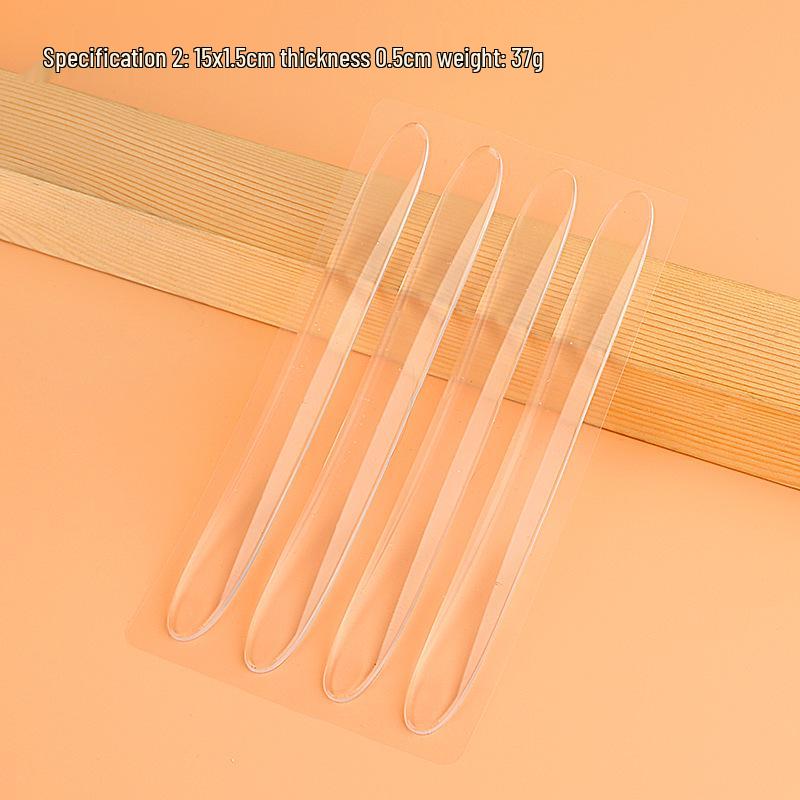 Reusable Transparent Silicone Anti-Collision Strip & Non-Slip Pad for Cabinets, Drawers, Glass, and Walls