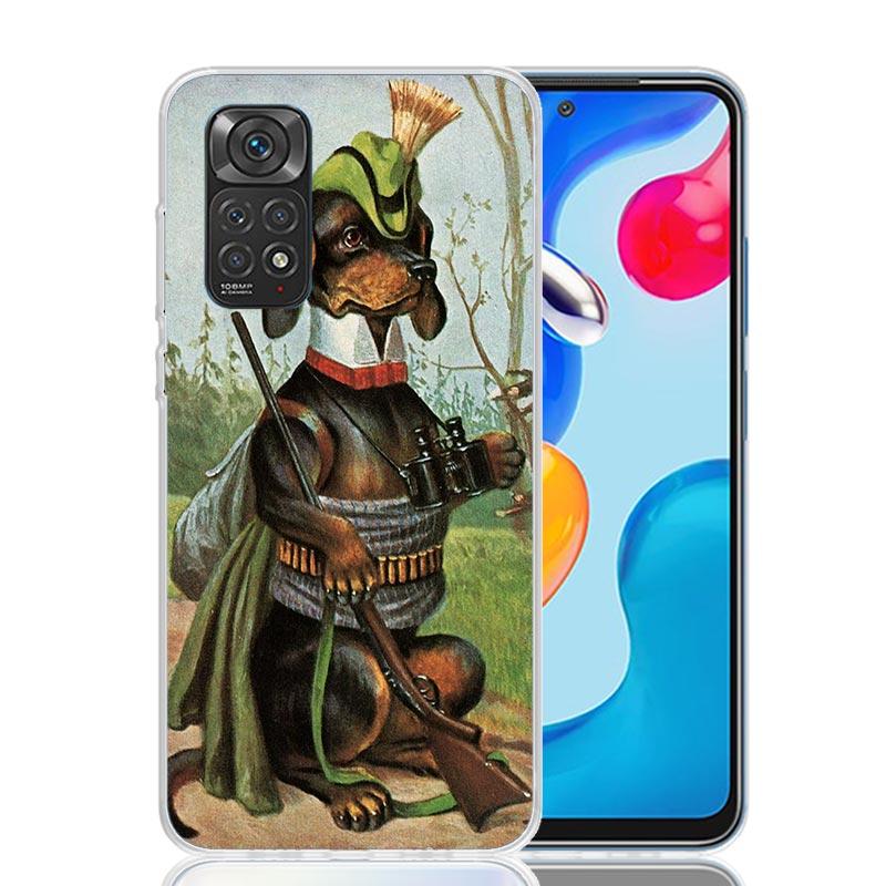Hunter Dog Hunting Phone Case For Xiaomi Redmi Note 13 14 15 Pro Plus 12S 12 14S 11S 11E 10 10S 11 11T 5G 4G Cover Coque Redmi N