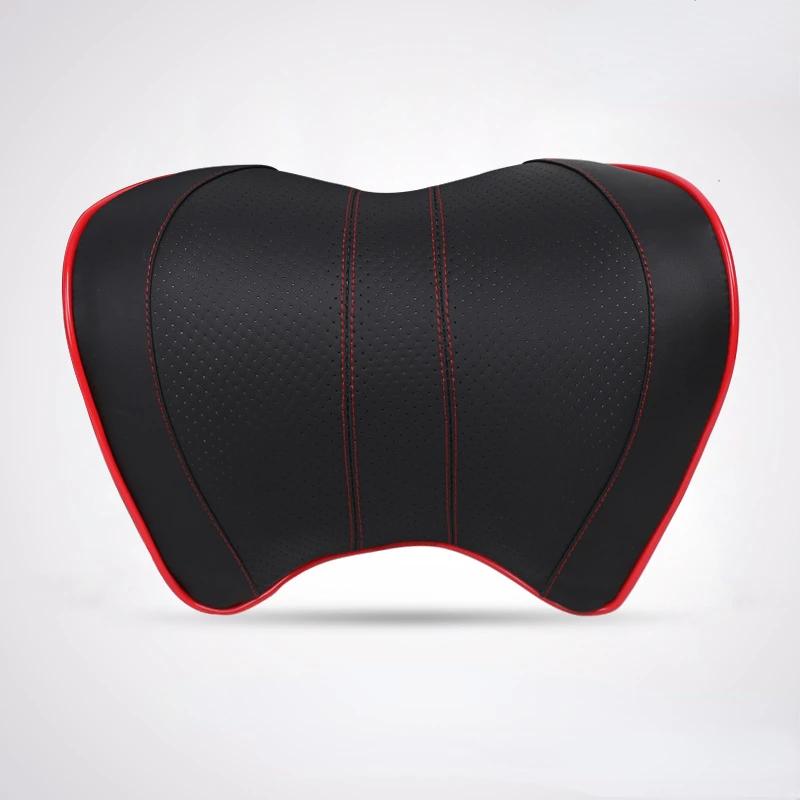 Car Headrest Neck Pillow For Seat Chair In Auto Memory Foam Cotton Cushion Fabric Cover Soft Head Rest Travel Office Support