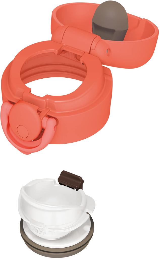 Thermos Láhev na vodu Vakuově izolovaný Mobilní hrnek 350ml Korálově oranžová JNR-353 C-OR