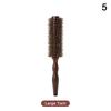{HBA17} Natural Boar Bristle Nylon Comb Wood Round Roller Hair Brush For Women Men Curly Hair Salon Hairdressing Tools