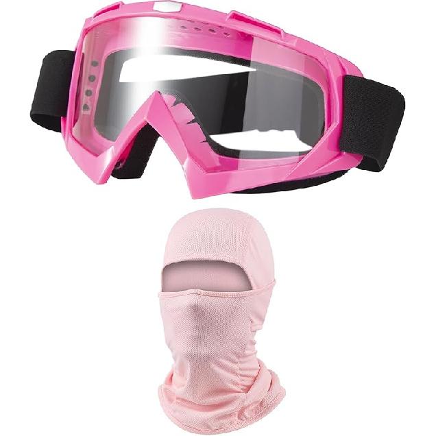 Dirt Bike Goggles ATV Off-Road Riding Motorcycle Motocross Glasses With Sun UV Protection Balaclava Full Face Cover