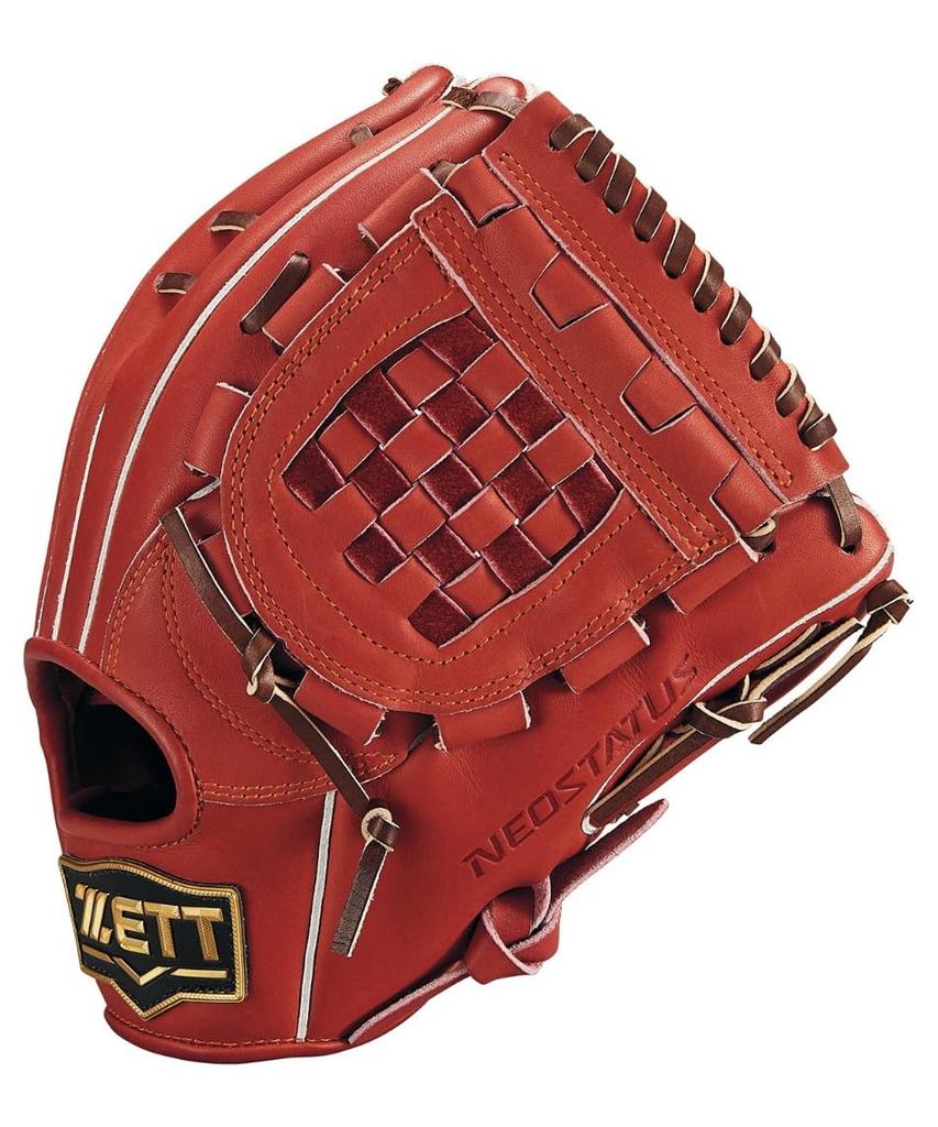 ZETT Neo Status Youth Baseball Glove for Second and Size BJGB70520N Shortstop, Bordeaux/Black (4019), L,