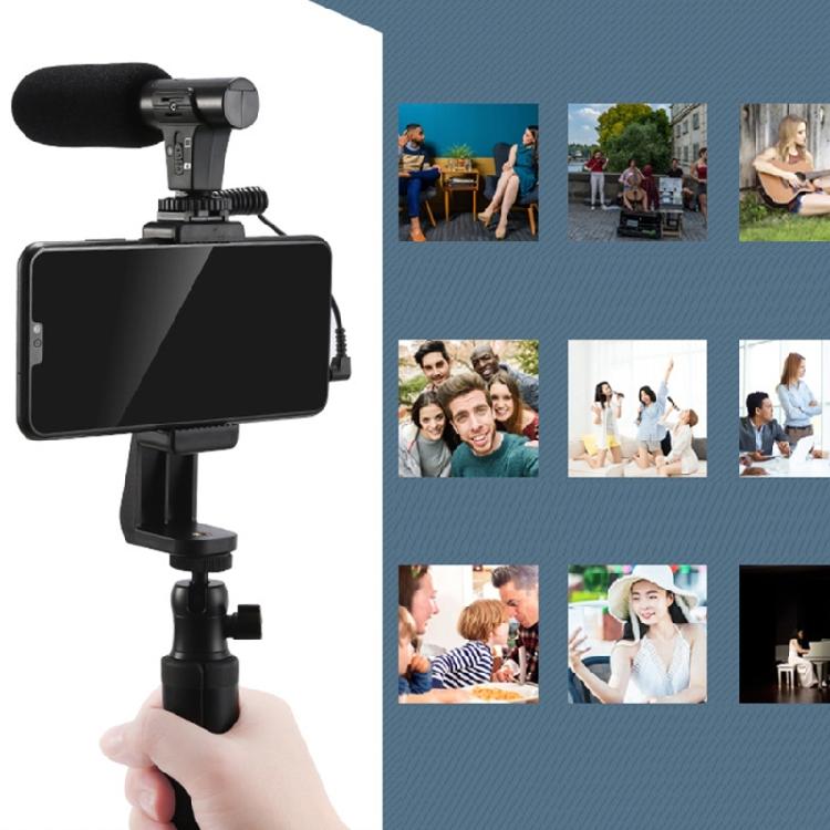 Sensitive DSLR Microphones 70Hr Continuous 3.5mm Sound Output For Live Broadcasts Video Recording