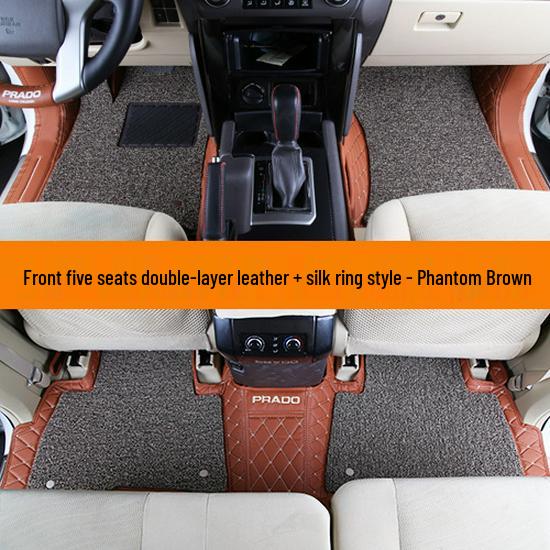 Prado 2700 Middle East Version 7-Seat Leather Floor Mats for Land Cruiser Interior Modification