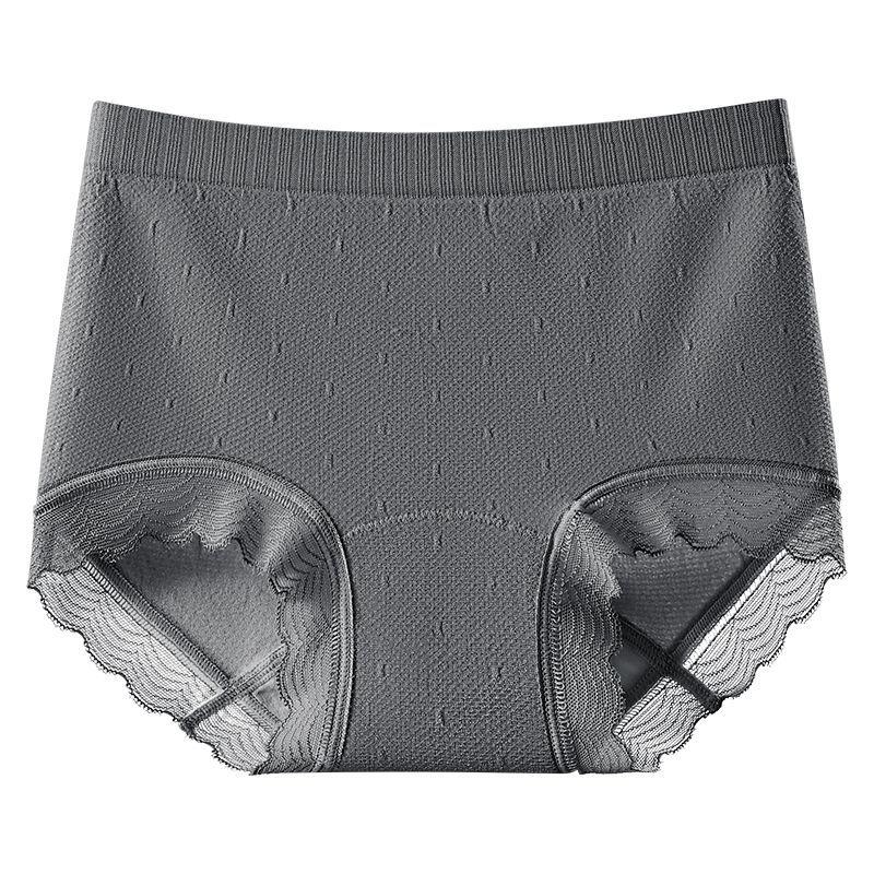 Women's Spring and Autumn Jacquard 10A Bacteriostatic Extended Crotch Lift Hip Abdominal Waist Triangle Briefs