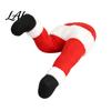 Playful Holiday Scene Setting Christmas Elf Stuffed Leg Ornaments Santa Green/Red Legs Decorations Poseable Indoor Fireplace Ornament for Xmas Tree