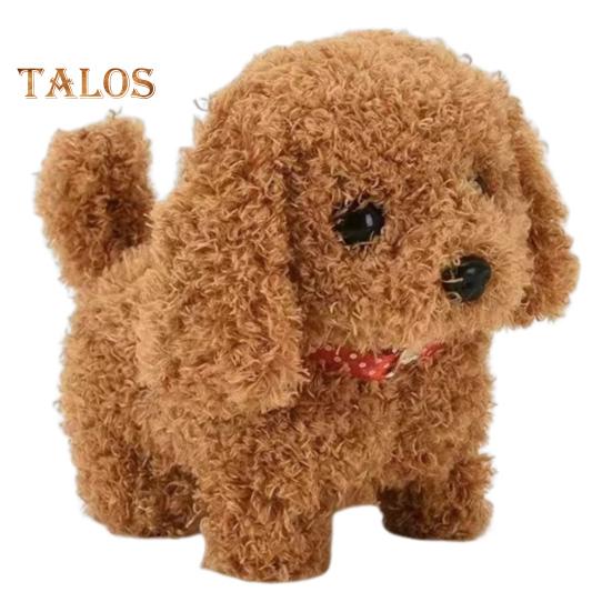 

Электрическая плюшевая игрушка для собак Baby Tummy Time Интерактивная лай, виляние хвостом, ходьба, игрушка для щенка Раннее образование, ползающая игрушка для животных Малыши Мальчики Девочки E