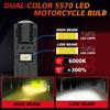 P15D T19 Motorcycle Headlight Led Bulbs 6000K Plug And Play Low Beam For Mio I 125 Motorbike Scooter