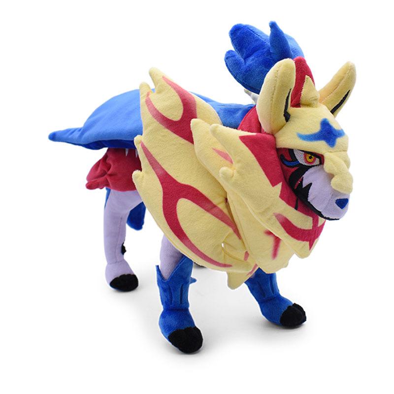 Sword&Shield Plush Toys Zacian Zamazenta Dauntless Shield Intrepid Sword Stuffed Doll Cool Xmas Gift for Kid's