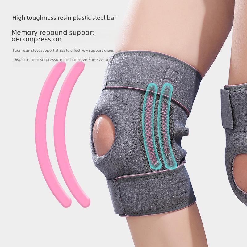 Enhanced Shock-Absorbing Knee Pad with Compression Straps
