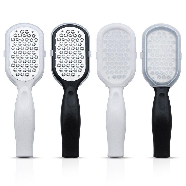 Stainless Steel Callus Remover & Foot Scrubber with Lid