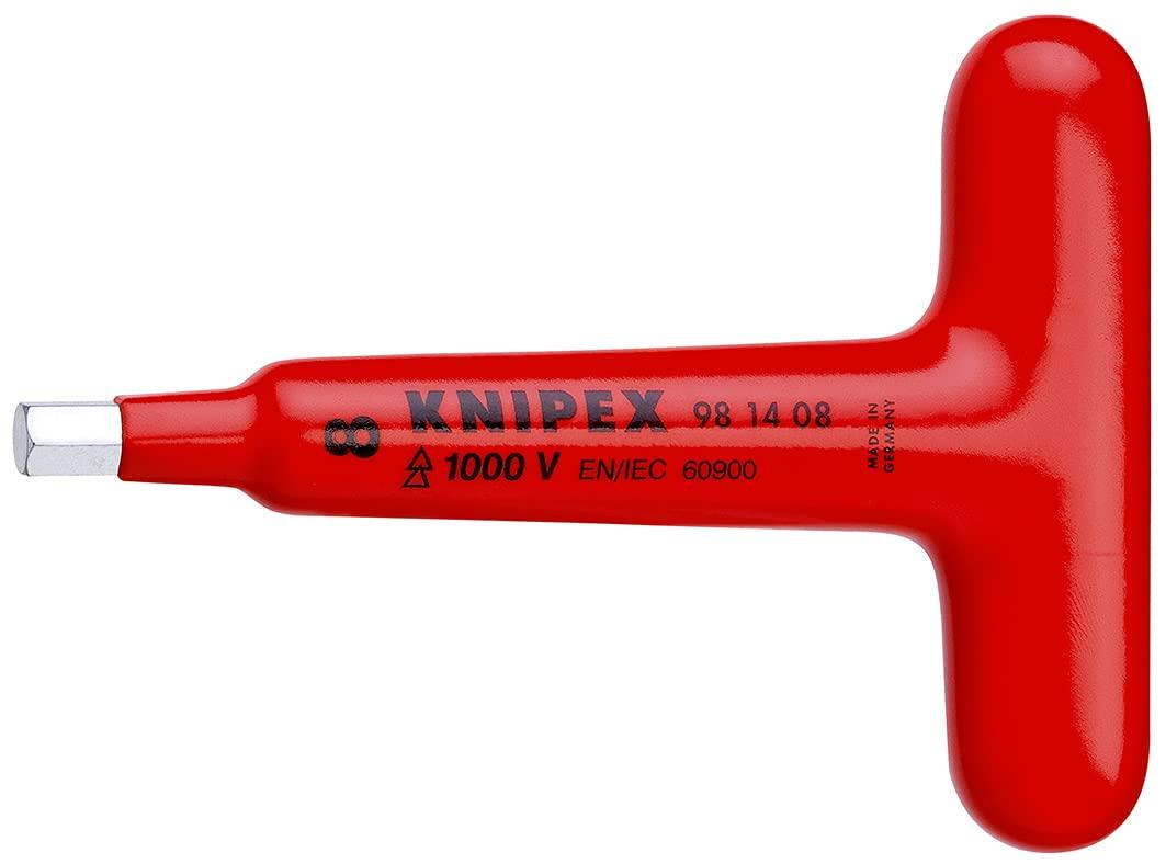 

KNIPEX 9814-08 Insulated T-Type Hex Wrench, 1000V