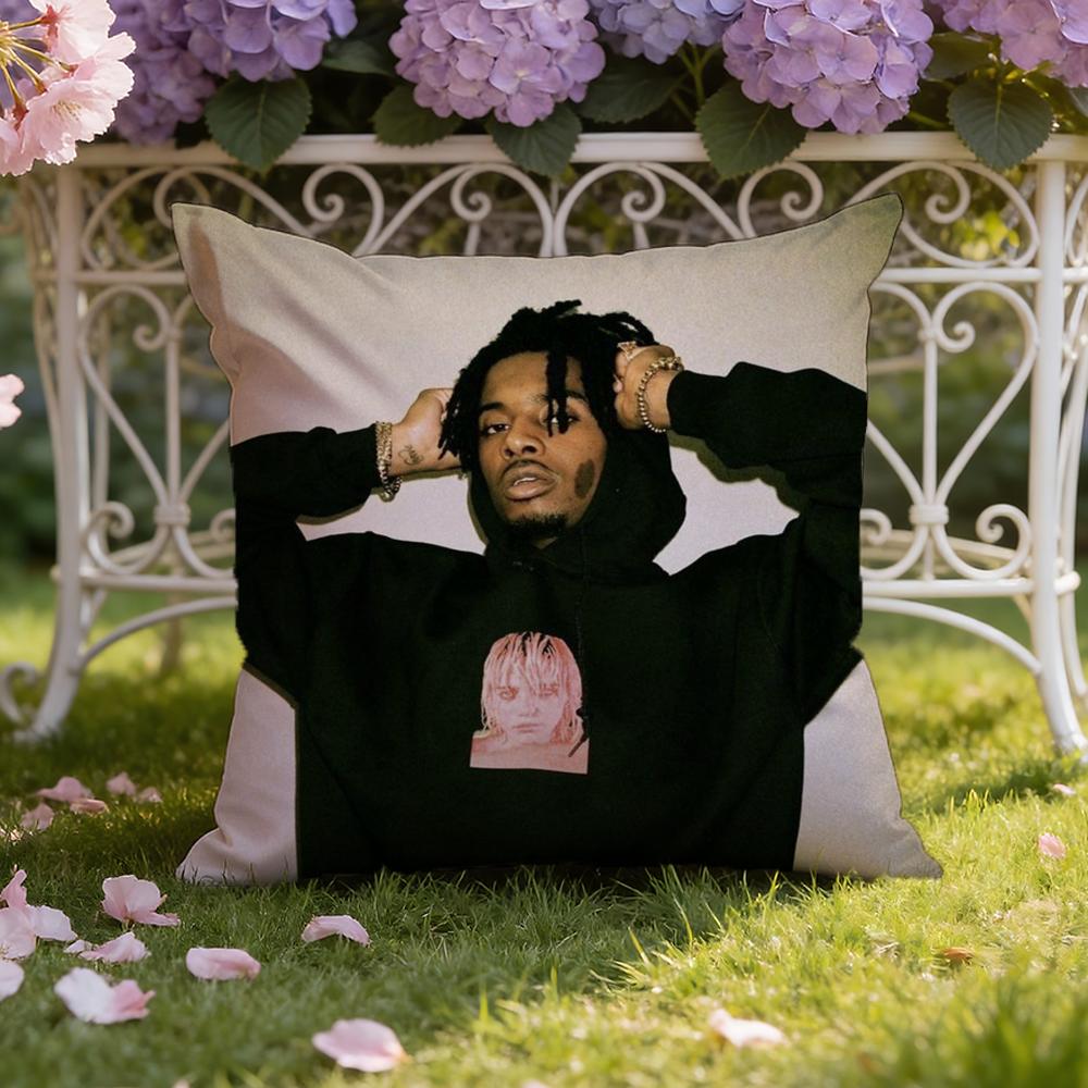 P-Playboi CartiS Cushion Cover Home & Car Dual-Scene Pillow Cover: Reversible for Premium Comfort