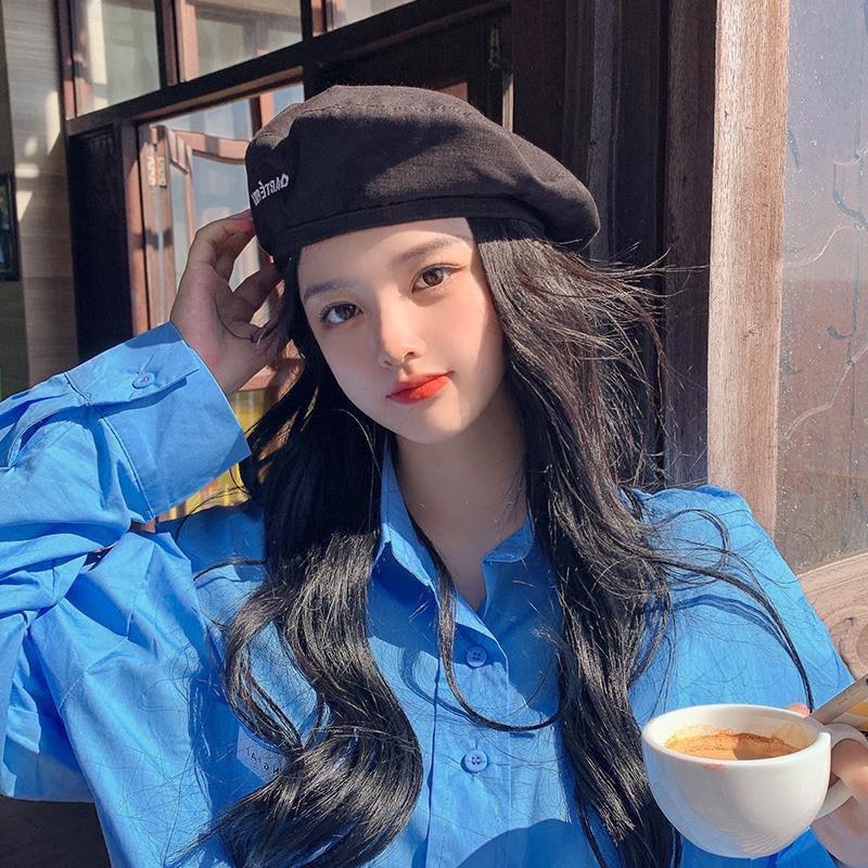 Beret Double Sided Japanese Spring Ladies Versatile Sweet And Cute Painter Hat