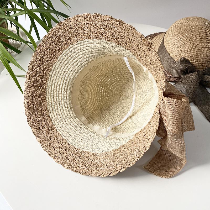 Versatile Style Hat Straw Woven Exquisite Brim Womens Hatscaps Sunshade