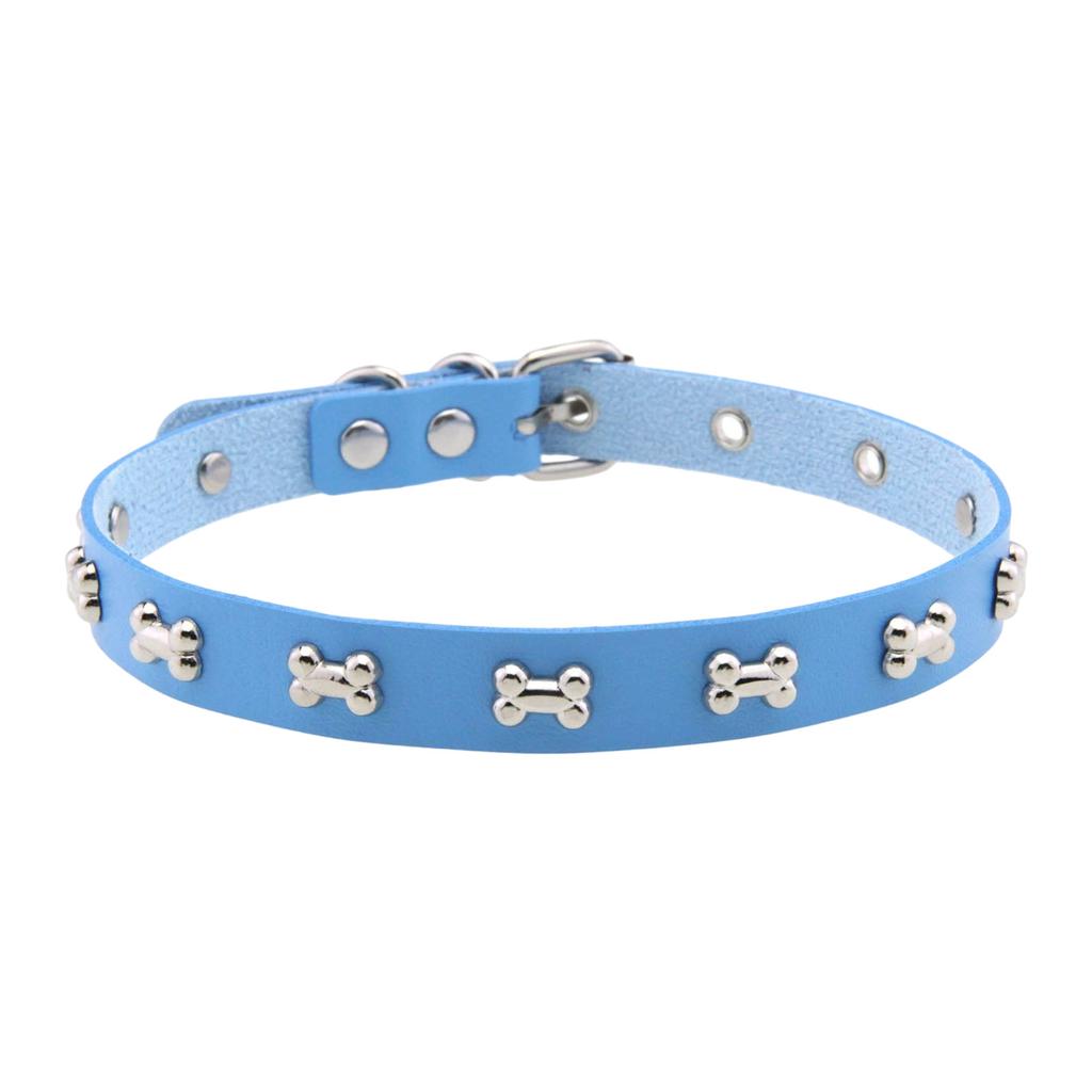 Colar Gargantilha de Couro com Pingente de Osso Estiloso Corrente Ajustável Moda Alternativa Rocker Metal Acessório de Gargantilhas de Couro