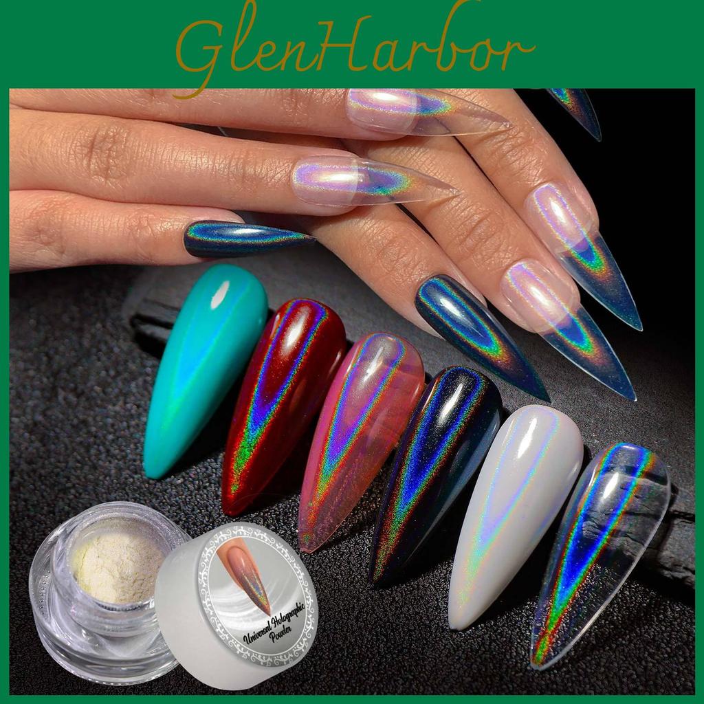 Holographic Chrome Nail Powder Glitter Laser Pigment For Nail Art Decoration Diy Manicure