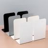 2pcs Ins Simple Metal Book Stand Desktop Non-slip Bookend Student Book Organizer Bookends Large Thickened Books Storage Rack