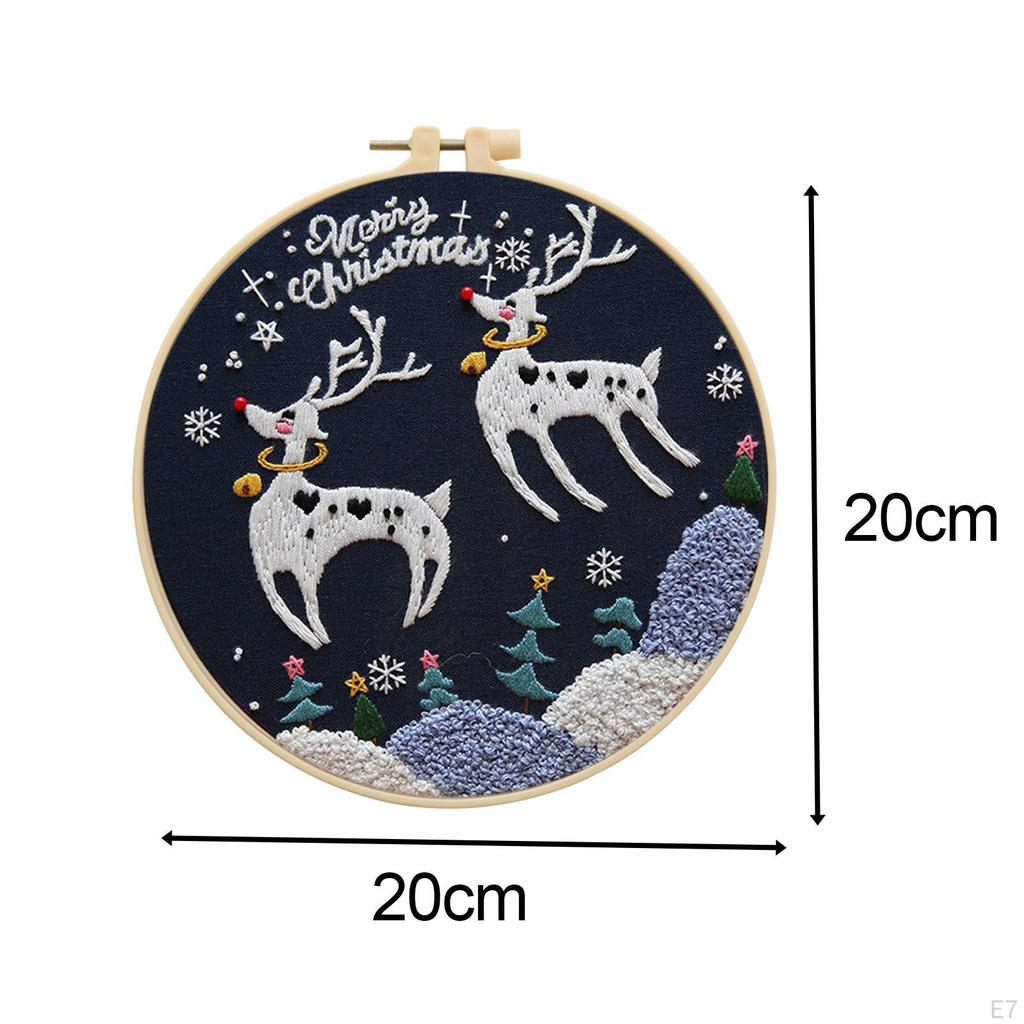 Christmas Embroidery for Beginners, Elements Craft , Hand Adults