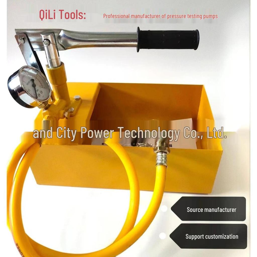 25-kg-Handdruckprüfpumpe für die Leckageprüfung von Hausleitungen und Fußbodenheizungen