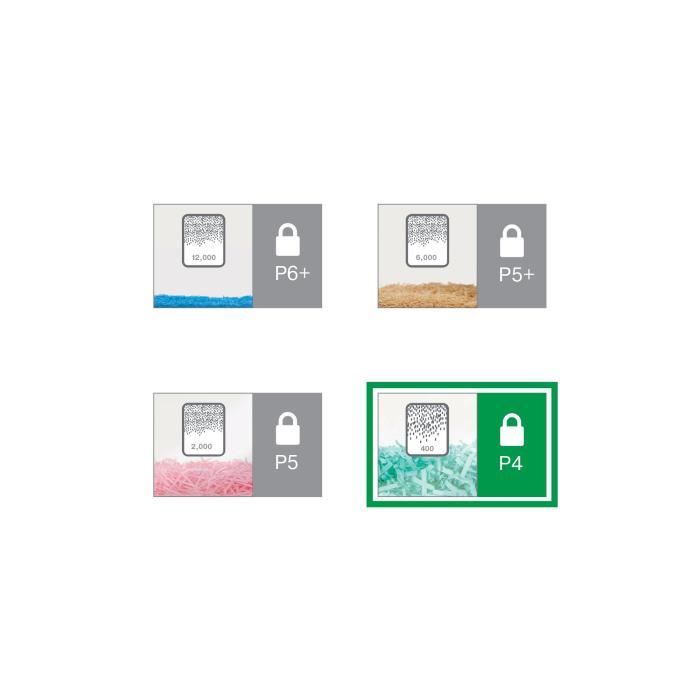 Destructeur de documents - Leitz - IQ Slim Home Office - Coupe croisée - 10 feuilles - 23 litres