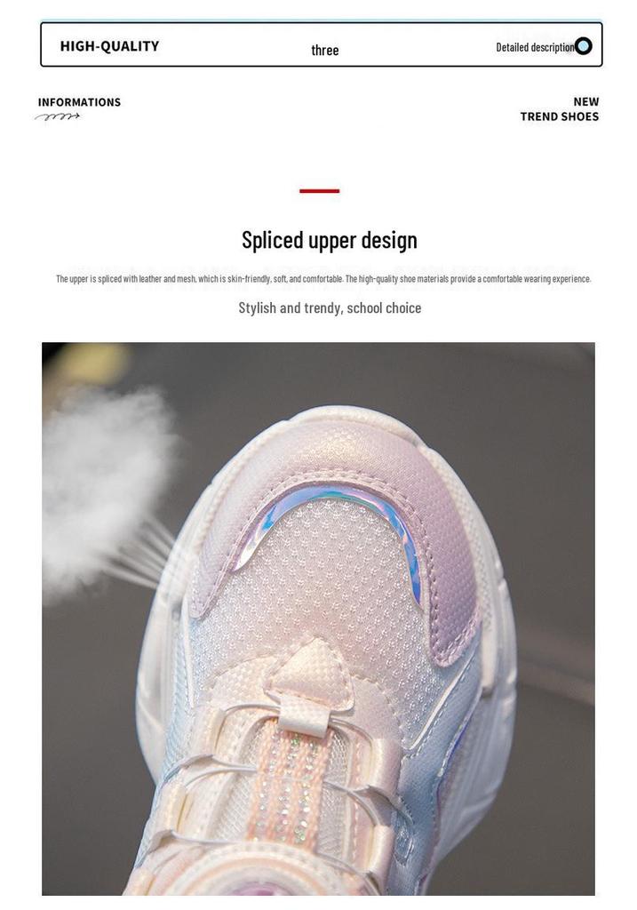 2026 New Spring & Autumn Girls' Sports Running & Twisting Shoes