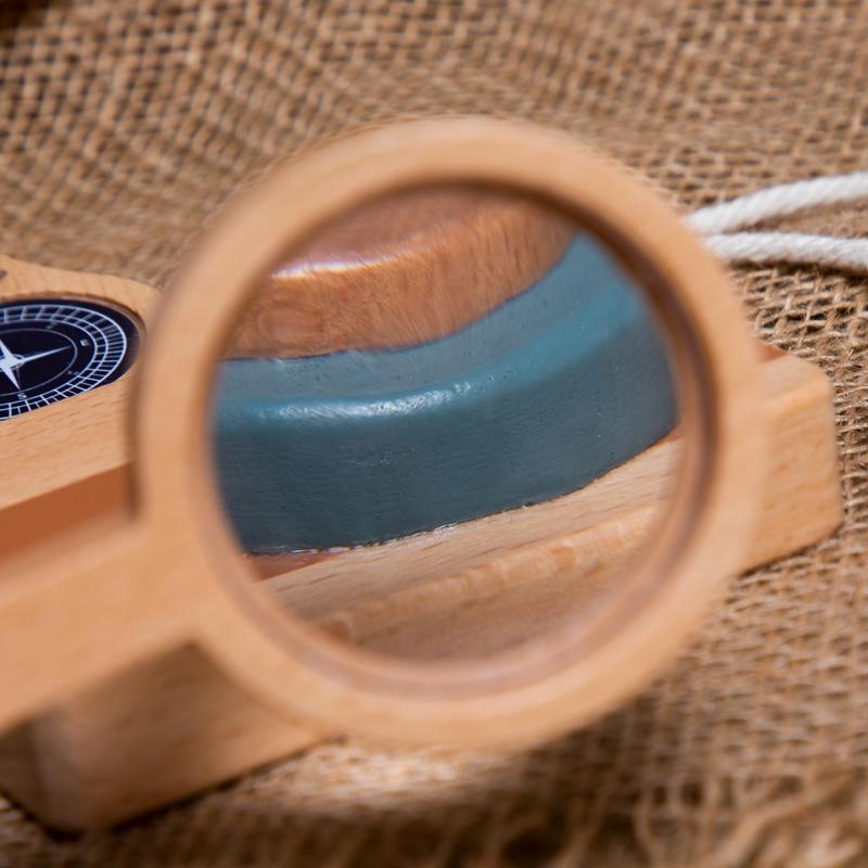 5Pcset Wooden Children Magnificat Set Toy Wooden Pretend Binocular Camera Pendant Montessori Outdoor Activity Toy Diy Present