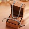 European Style Cross Ring Necklace and Bracelet Set: Unisex Simple Sweater Chain Accessories