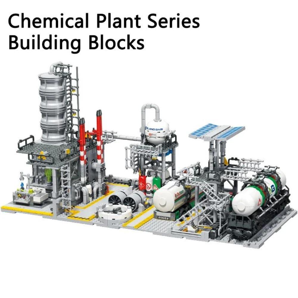 

Chemical Plant Street View Building Blocks Natural Gas Storage Center Laboratory Transport Station 3 In 1 Model Bricks Kid Gifts No Box