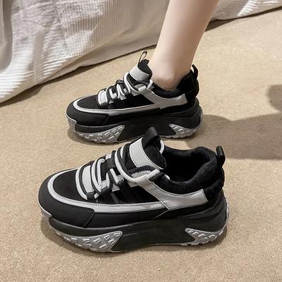 Mode Frau Mode Vulkanisierte Schuhe Warme High Top Sneakers 2025 Herbst Plateau Sneakers Mesh Damen Schuhe Freizeit Damen Schuhe