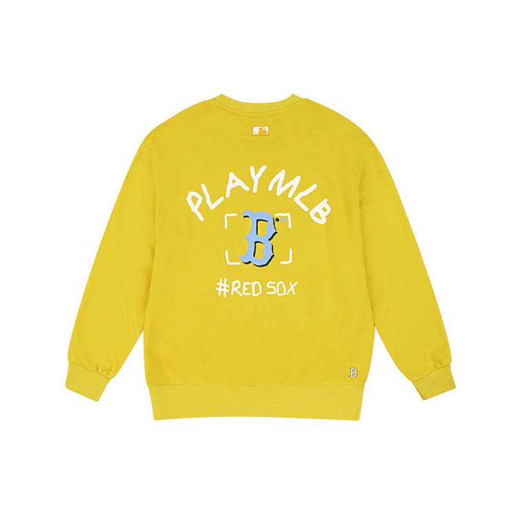 MLB Boston Red Sox Sweatshirt Unisex Yellow 31MT07011-43Y XL