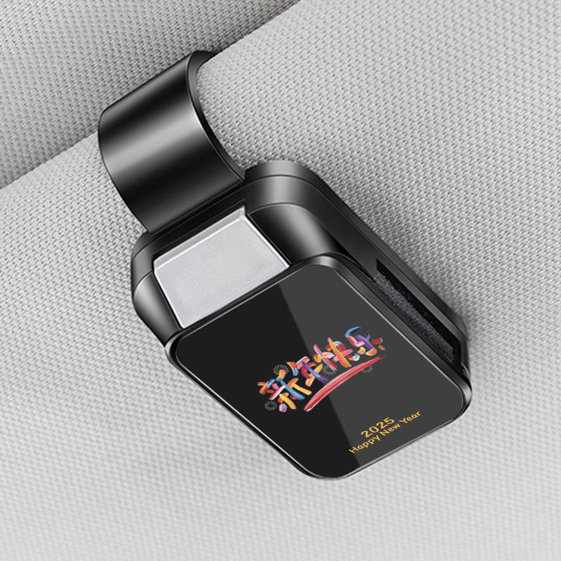 High-End Multifunctional Car Visor Glasses Clip and Card Holder