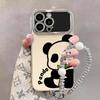 Cute Panda Bracelet for Apple 16e Mobile Phone Case Iphone14promax Electroplating Windows 15 Silicone 13