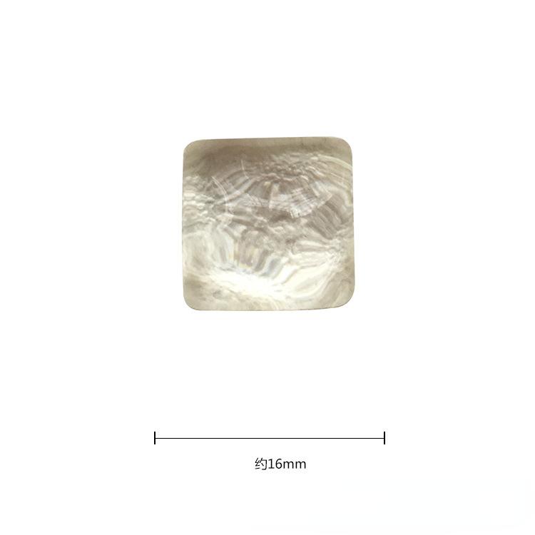 10Pcs Fully Transparent Glass Irregular Shaped Water Ripple Resin Patch Accessories Diy Jewelry