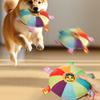 Interactive Dog Toy with Bell Dog Bite Toys Flying Disc for Training and Play Stress Relief Plush Stuffed Dog Toy