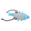 Dog Chew Food Dispensing Toy Tooth Cleaning Shark Shaped Stress Relief Chew Teething Toy for Puppy