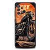 Colors Vintage Motorcycle Painted Phone Case for Samsung Galaxy A55 A35 A15 A14 A13 A25 A54 A51 A71 A72 A73 A32 A52 A41 Soft TPU