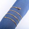 0.8/1.1/1.5mm Stainless Steel Dainty Neck Cable S Chain Thin Necklace for Women Metal Collar Choker Jewelry Accessories Gift