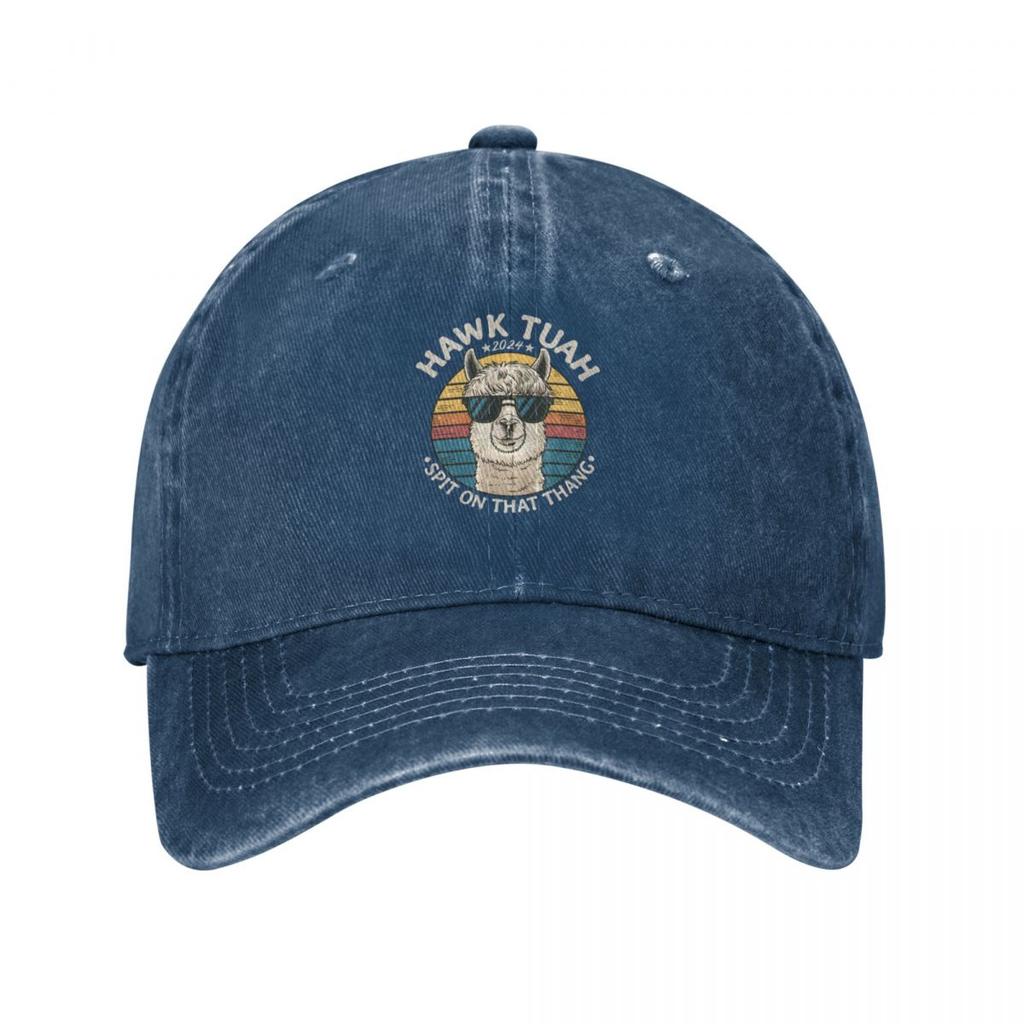 Hawk Tuah Retro Llama Baseball Cap Hat Unisex For The Sun Cosplay western Hat hats on offer Baseball For Unisex Womens