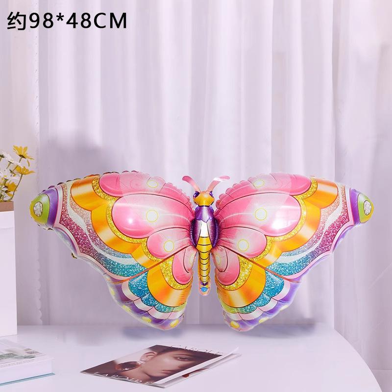 Butterfly Party Decoration Toy Balloon Forest Series Birthday Wedding Cartoon Aluminum Film Dragonfly Balloon