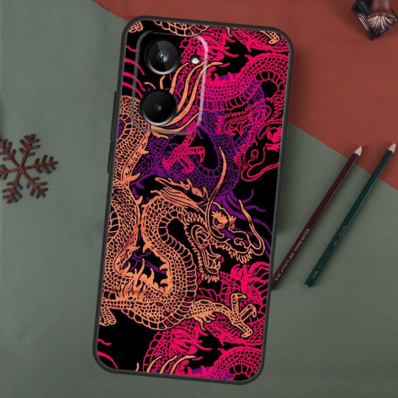 DRAGON TATTOO JAPANESE Case For Realme C75 C65 C67 C71 C63 C61 C55 C51 C53 C35 11 12 13 14 15 Pro Plus GT6 GT7 Pro