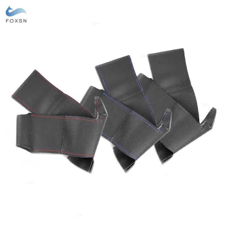 Car Braid Steering Wheel Cover For Toyota E'Z RAV4 2013 2014 Corolla iM 2017 Auris Scion iM 2016 Perforated Microfiber Leather