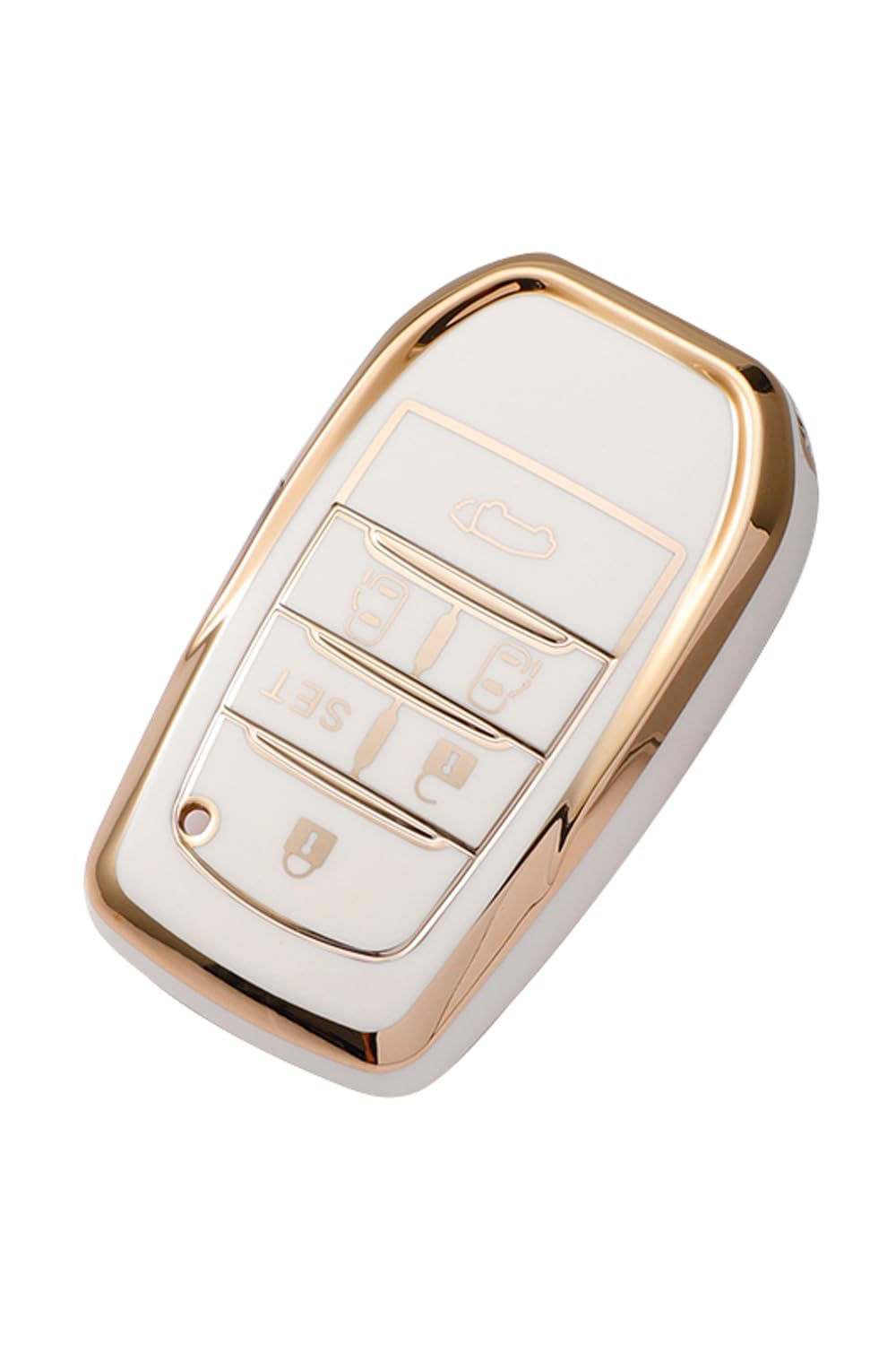 

Kinotaka Чехол для смарт-ключа Toyota из ТПУ, Alphard, Vellfire 30-й серии, Поздний и Ранний периоды, M белый