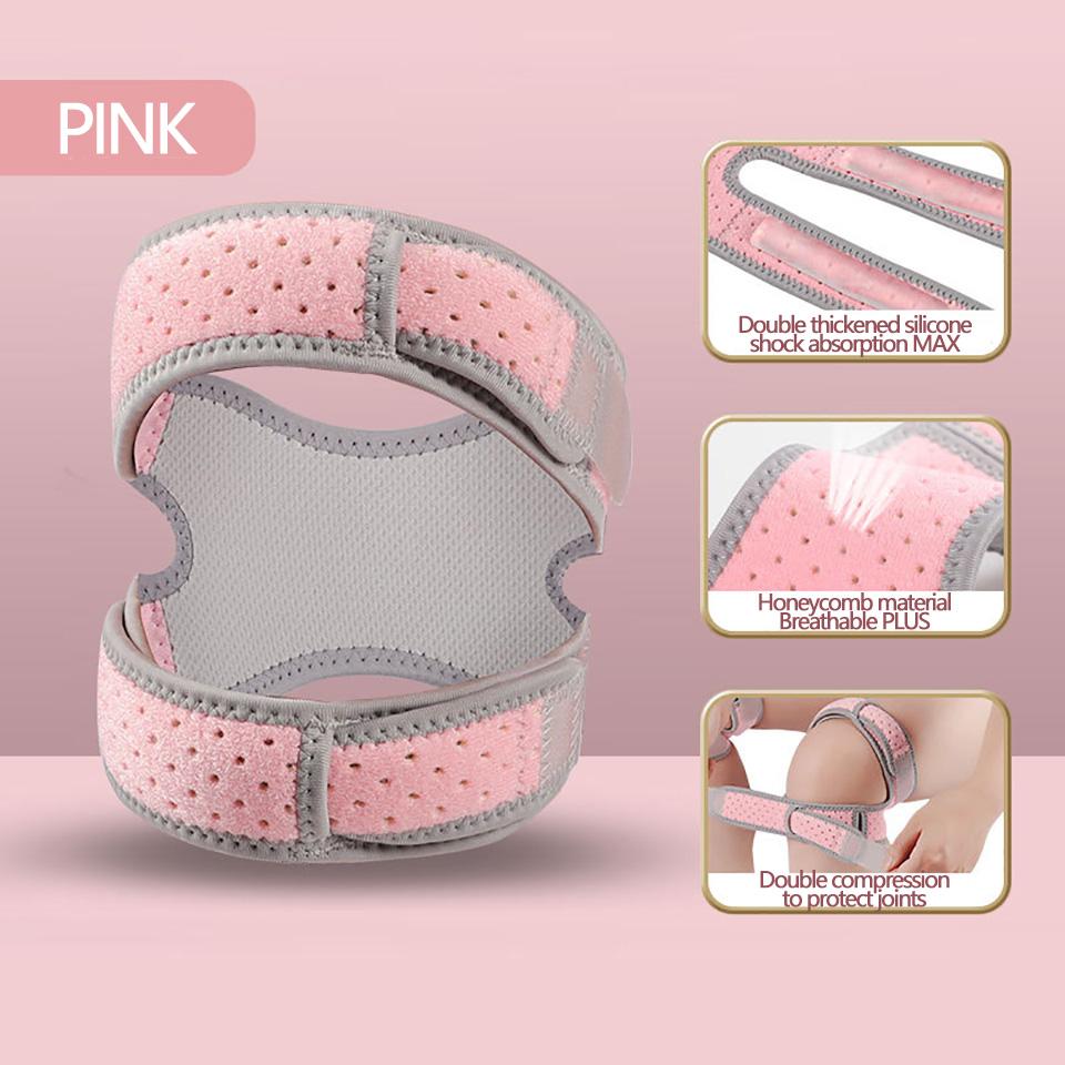 

1Pcs Summer Knee Pad Protect Tendons Silicone Double Patellar Straps Are Breathable Quick-Drying Sweat-Absorbing Shock-Absorbing