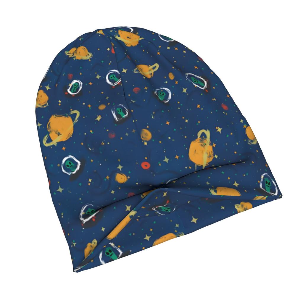 Space Paint Knit Hat with Subtle Fashion Details, Ideal for Adults Seeking Texture And Character In Cold-Season Daily Wear